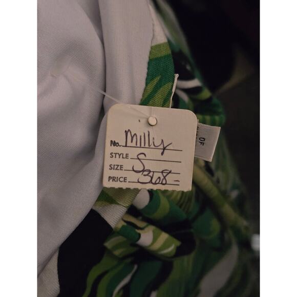 NWT $368 Milly of New York Palm Leaf Pattern Print Halter Dress, Size Small - Picture 7 of 8